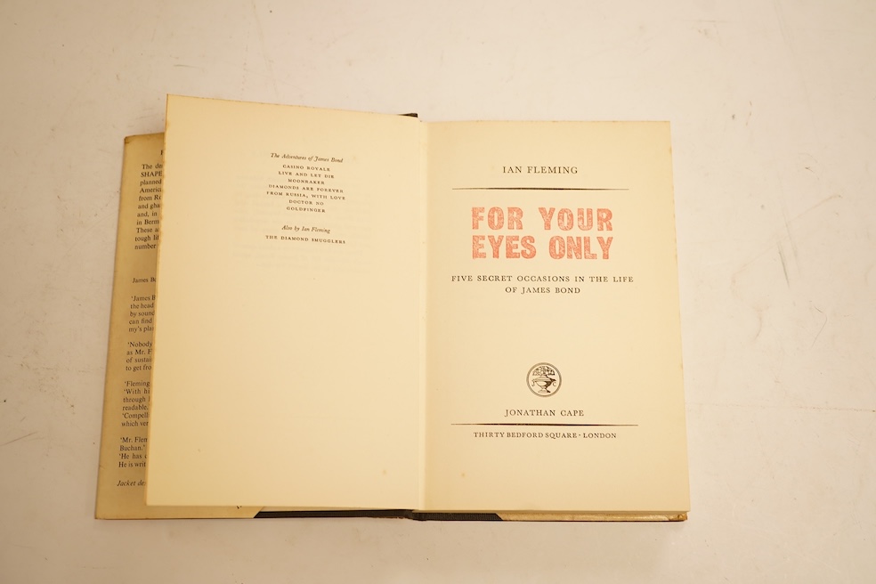 Fleming, Ian. For Your Eyes Only, first edition, 1960